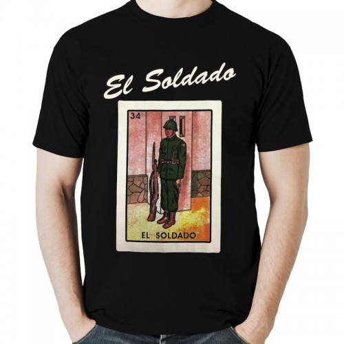 El Soldado (Soldier) Loteria Mens TEl Soldado (Soldier) Loteria Mens T  