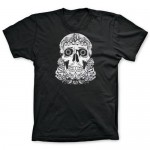 Day of the Dead White Skull T-Shirt Wholesale